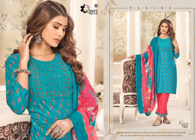 Paribhasha Vol 7 By Kinti Rayon Printed Kurti With Bottom Dupatta Wholesalers In Delhi
